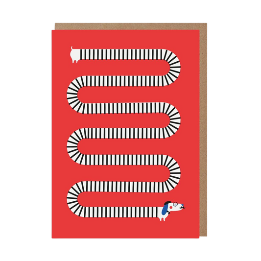 It's Been A Long Time Sausage Dog Card