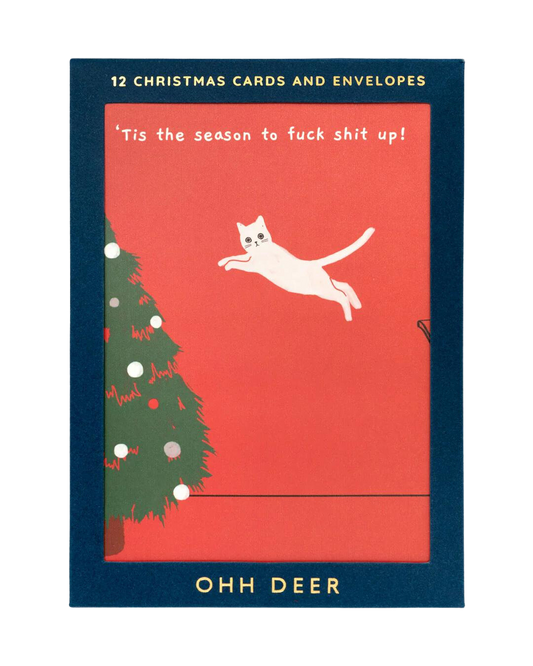 Ken The Cat Christmas Cards - Pack of 12